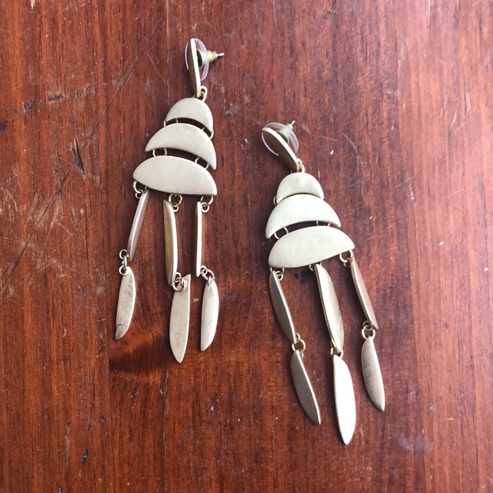 Rebecca Minkoff gold dangle earrings